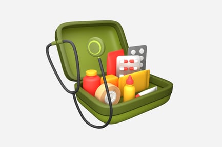 Preview: First Aid Kit 3D Illustration