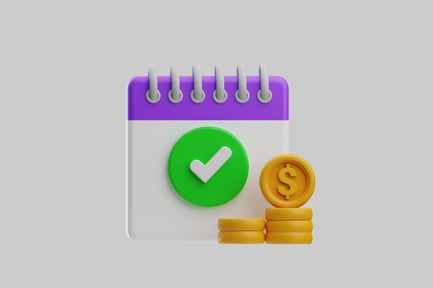 Preview: Payment deadline calendar with coins