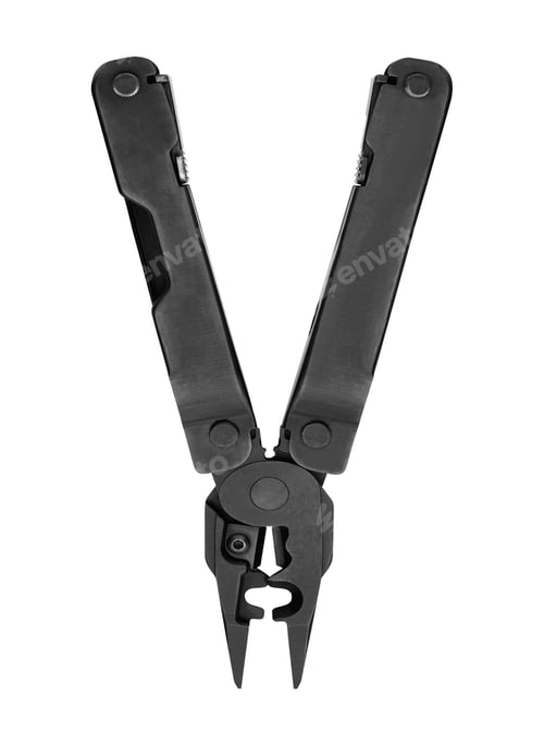 Preview: Steel multitool isolated