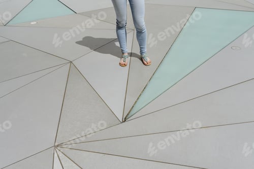 Preview: Crop legs on geometric ornament