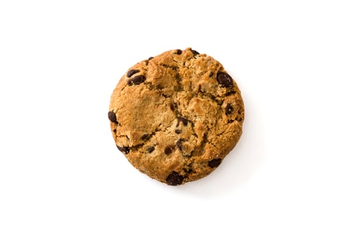 Preview: Delicious chocolate chip cookie isolated on white background
