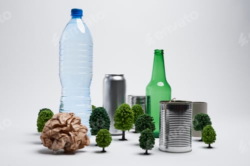 Preview: Creative concept of recycling garbage