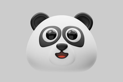 Preview: Cartoon panda head