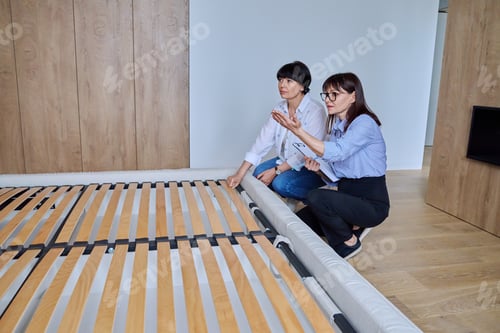 Preview: Female real estate agent showing apartment, house, to buyer, tenant