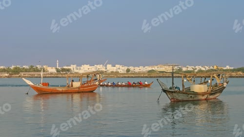 Preview: Dhows Moored in Ras al Khaimah's Creek