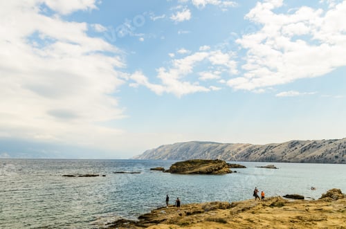 Preview: View on a beach on a rab island