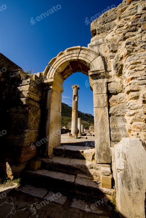 Preview: Ruins of the Temple of Apollo in Side in a summer day, Antalya, Turkey