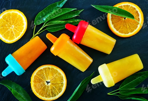 Preview: homemade orange icecream