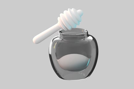 Preview: Honey jar with dipper