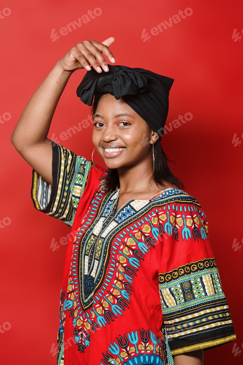 Preview: Portrait of smiling black woman