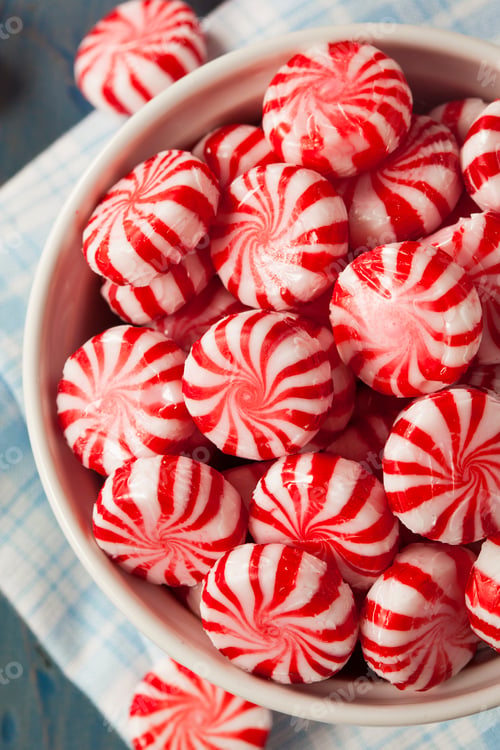 Preview: Sweet Red and White Peppermint Candy