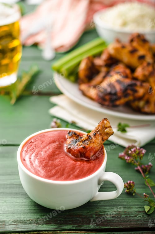 Preview: Barbecue grilled chicken wing