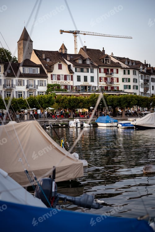 Preview: View over Rosengarten Schlossberg Rapperswil