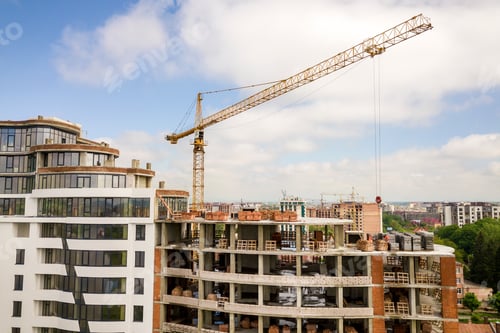Preview: Apartment or office tall building under construction