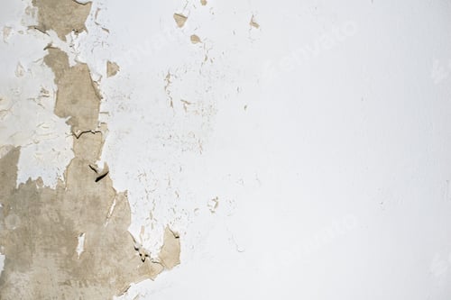 Preview: old wall with peeling white paint. background