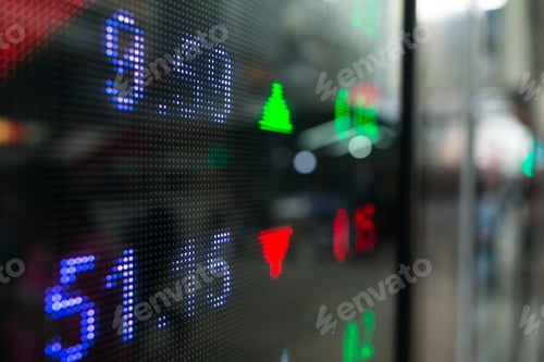 Preview: Stock market price display