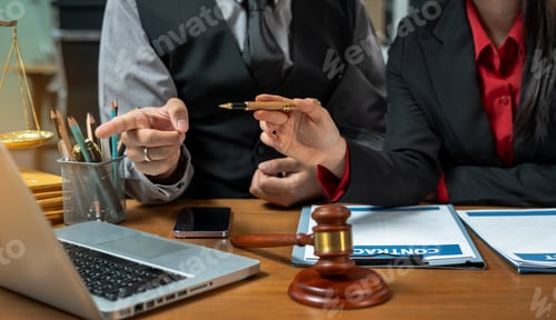 Preview: legal and corporate consultation concept focusing on law, advice, and business agreements.