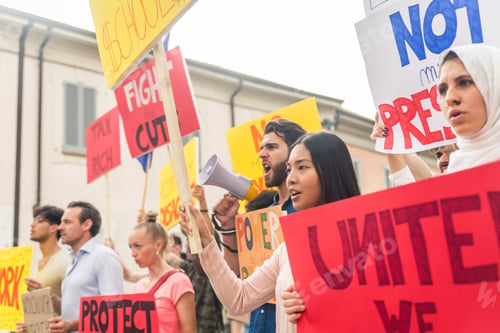 Preview: Activists demonstrating against social issues
