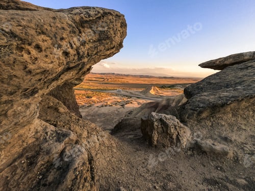 Preview: Scenic Landscape of Spanish Desert Bardenas Reales