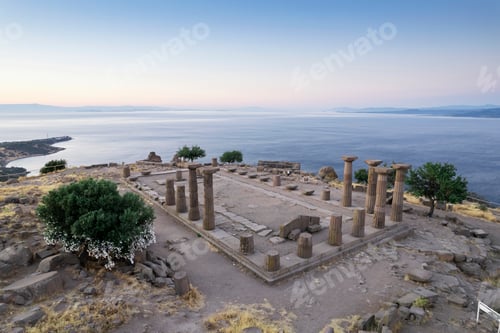 Preview: Assos Ancient City Drone shooting, Assos Behramkale, Canakkale Turkey