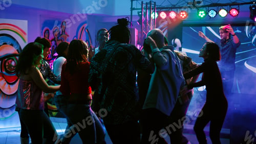 Preview: Diverse people having fun partying