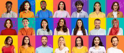 Preview: A vibrant display of individuals of varying ages, styles, and ethnic backgrounds