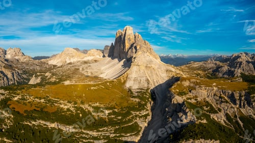 Preview: High Stone Columns and Battlement-Like Peaks of Tre Cime di Lavaredo's Mountain Massif