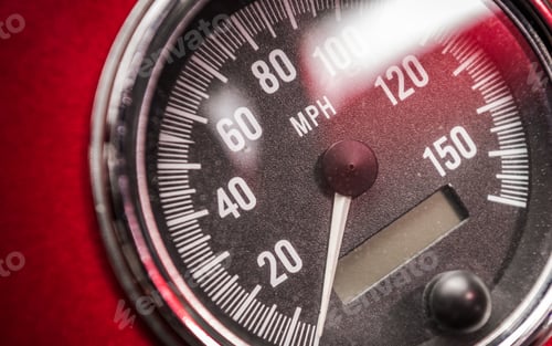 Preview: Classic Car Miles Per Hour Speedometer