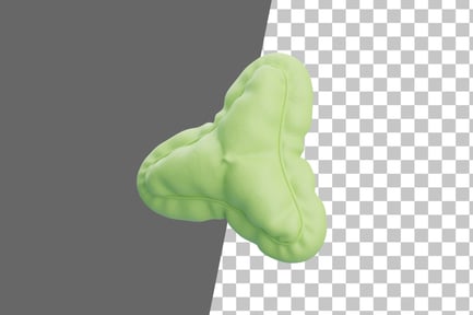 Preview: Triangle Balloon Neon 3D Icon