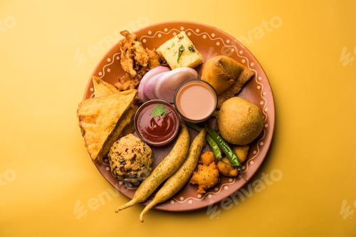 Preview: Indian Tea time snacks in group