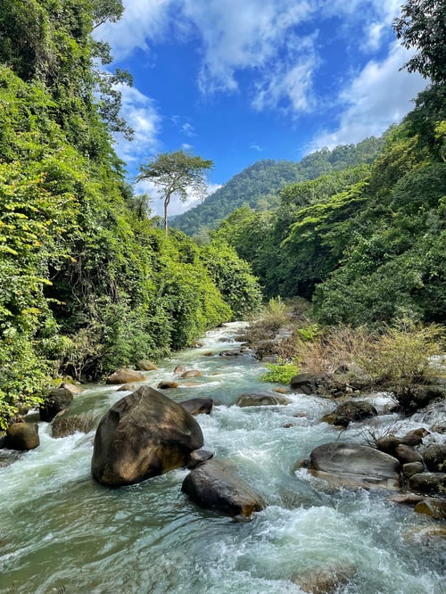 Preview: The waterfall and stones in tropical forest natural at Khao Banchop Waterfall in Chanthaburi Provinc