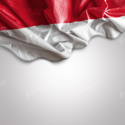 Preview: Fabric with Red and White Colors on Background