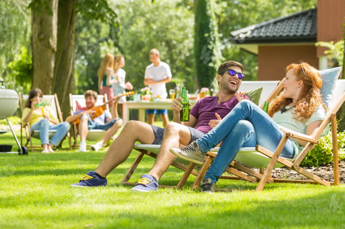 Preview: Having fun at backyard party