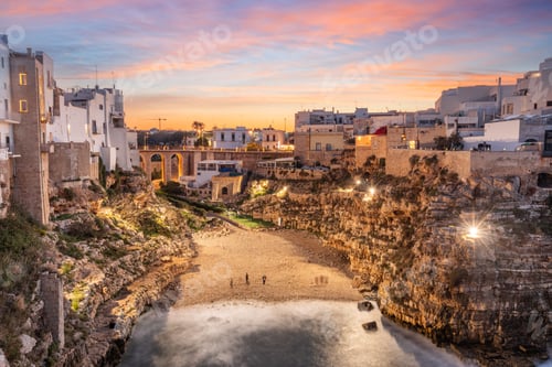 Preview: Polignano a Mare, Italy at Dusk