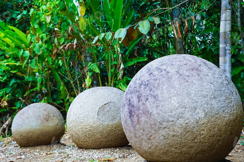 Preview: Beautiful view of the stone balls in Costa Rica