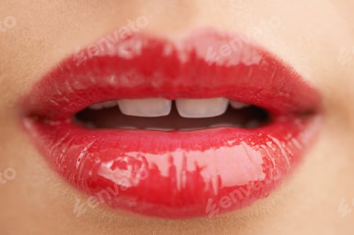 Preview: All the better to kiss you with. Cropped shot of a beautiful young woman isolated on white.