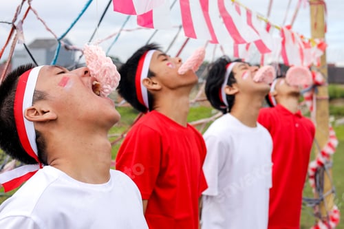 Preview: Indonesian Youths Compete In Cracker Eating Contest, Celebrating National Day