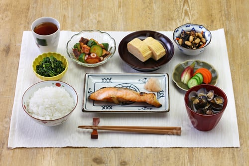 Preview: Japanese traditional healthy breakfast set meal