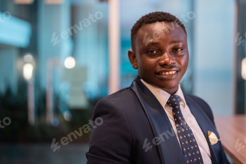 Preview: Portrait of handsome young African man