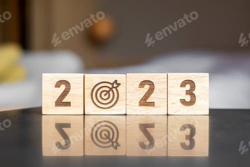Preview: 2023 block with dartboard sign.