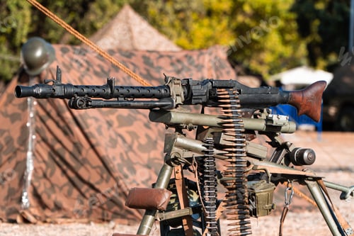 Preview: clasic war rifle on a war war camp