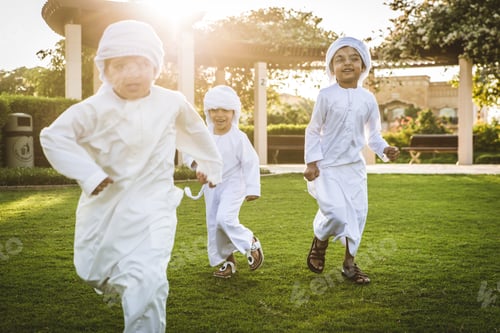 Preview: Group of middle eastern kids in Dubai