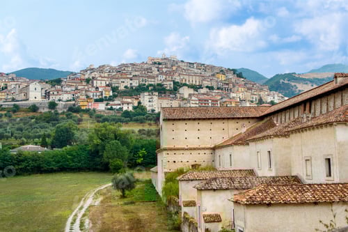 Preview: View of the town Padula from the Saint Lawrence Charterhouse Monastery