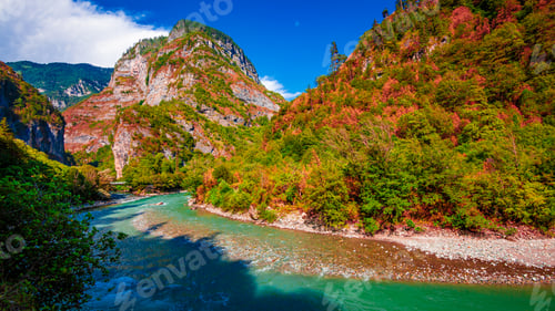 Preview: Mountain river stream valley scenery landscape