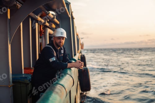 Preview: Marine Deck Officer or Chief mate on deck of offshore vessel or ship