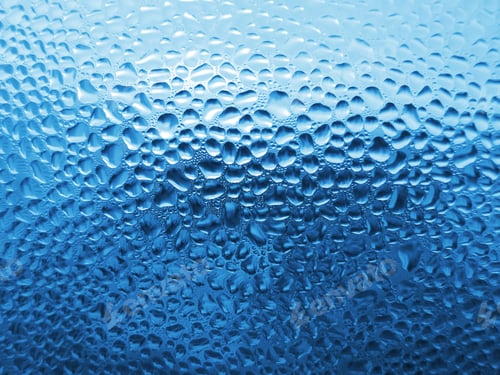 Preview: natural water drops on glass