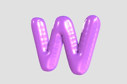 Preview: 3D W Alfabet