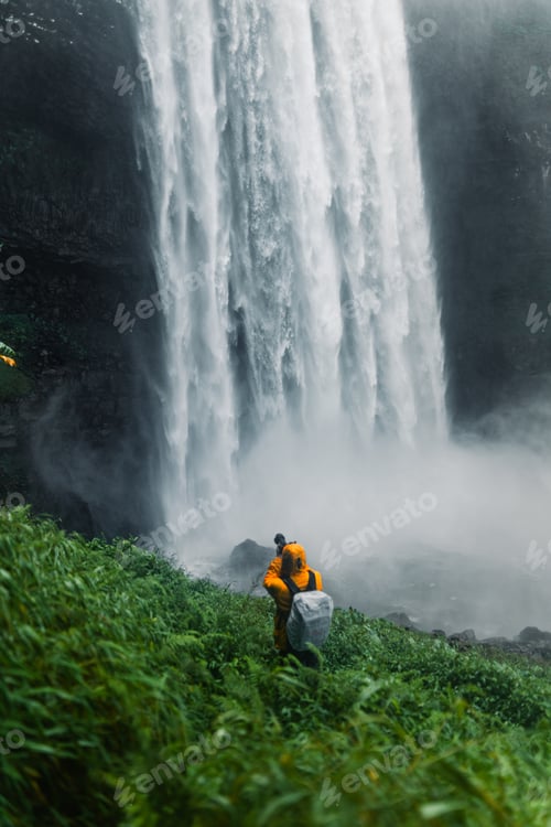 Preview: Visiting a waterfall in the forest in Southern Laos