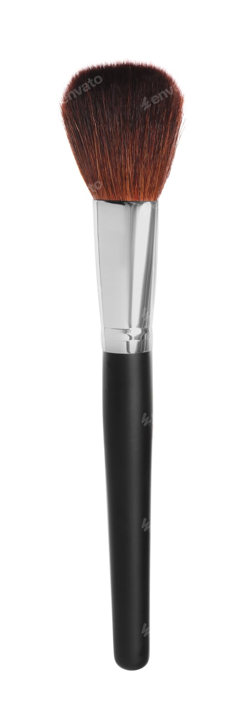 Preview: One stylish makeup brush isolated on white