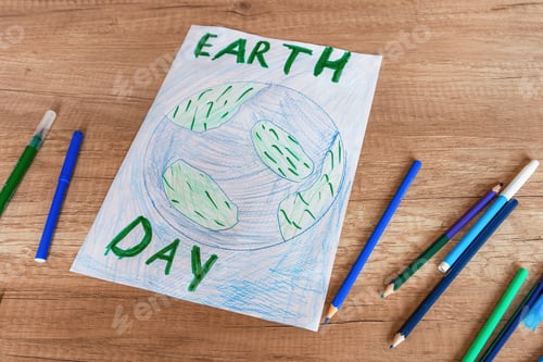 Preview: The concept of the day of peace and earth, environmental protection.